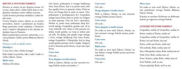 Molitvena kartica - Krunica svetome Šarbelu